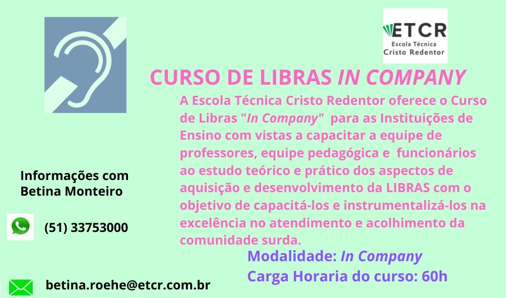 CURSO DE LIBRAS IN COMPANY